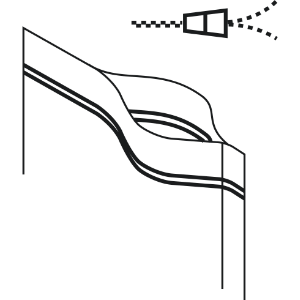 press to close or pre-applied zipper